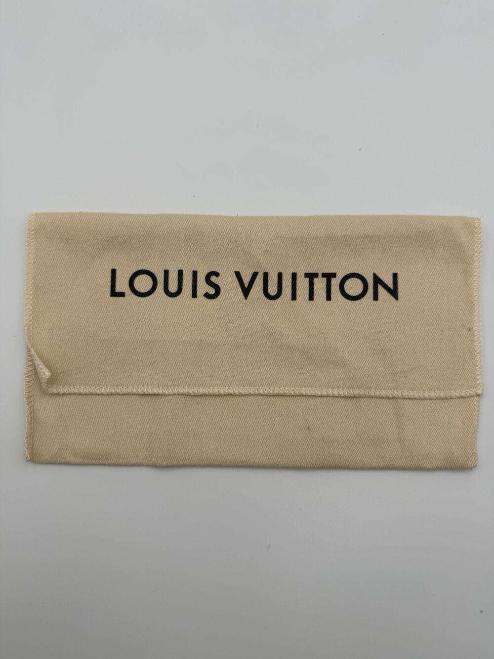 Authentic Louis Vuitton Long Wallet Envelope Dust Bag Pouch 9” x 5”